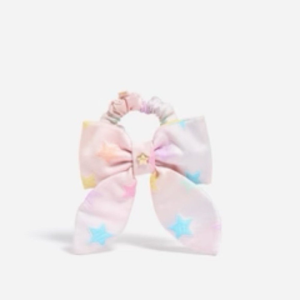 Stoney Clover Lane x Park & Beach Pink stars Hair Bow scrunchie